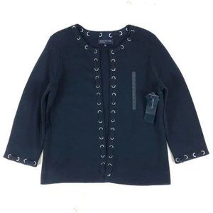 $99 Jones New York Signature Blue Cardigan Sweater